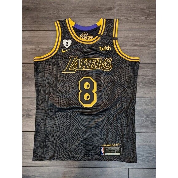 Other - Kobe Bryant #8 / #24 Lakers Black Mamba Gigi Heart Basketball Jersey Med…